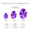 Oval Shell Faceted Acrylic Sew-On Rhinestones Two-Hole