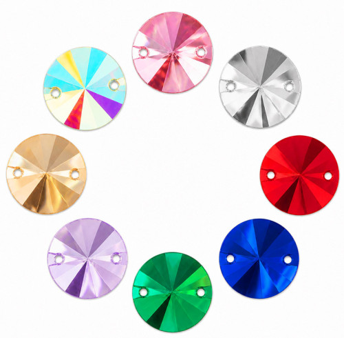 Rivoli Resin Rhinestones | Two-Hole Sew-On | Apparel & Bridalwear |