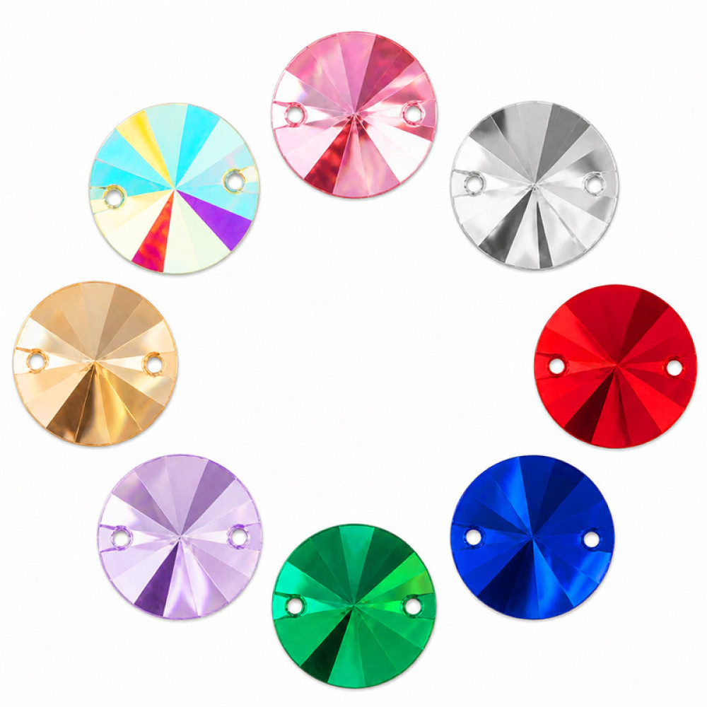 Rivoli Resin Rhinestones | Two-Hole Sew-On | Apparel & Bridalwear |