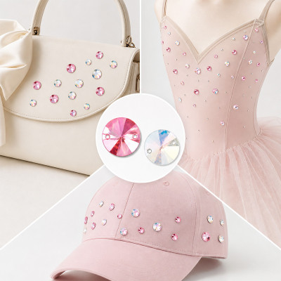 Rivoli Resin Rhinestones | Two-Hole Sew-On | Apparel & Bridalwear |