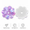 Flower Shape Resin Rhinestones | Two-Hole Sew-On | Apparel & Bridalwear |