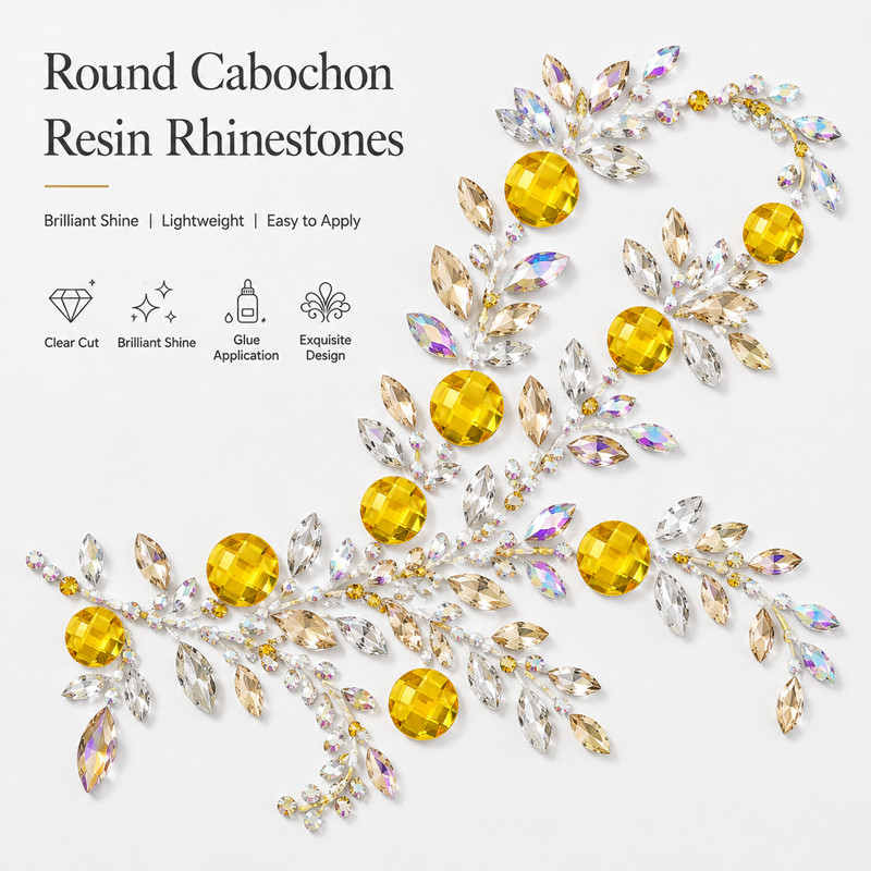 Wholesale Round Resin Cabochon Flatback Rhinestones Tortoise Shell Texture