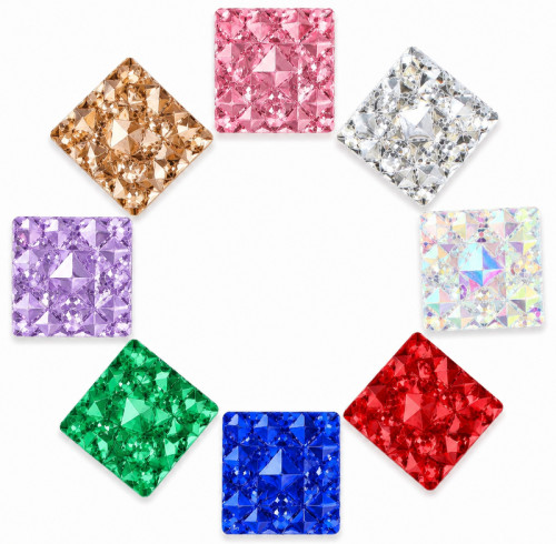 Wholesale Square Pineapple Resin Rhinestones | Flatback | Apparel & Accessories