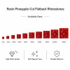 Wholesale Square Pineapple Resin Rhinestones | Flatback | Apparel & Accessories