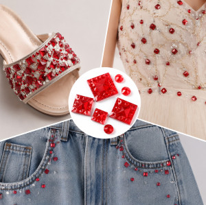 Wholesale  Square Pineapple Resin Rhinestones | Flatback | Apparel & Accessories