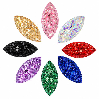 Wholesale Navette Pineapple Resin Rhinestones | Flatback | Apparel & Accessories