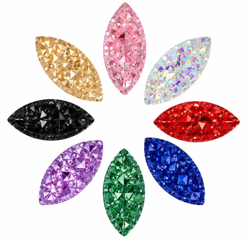 Wholesale Navette Pineapple Resin Rhinestones | Flatback | Apparel & Accessories