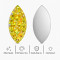 Wholesale Navette Pineapple Resin Rhinestones | Flatback | Apparel & Accessories