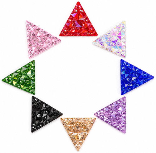 Wholesale Triangle Pineapple Resin Rhinestones | Flatback | Apparel & Accessories