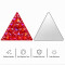 Wholesale Triangle Pineapple Resin Rhinestones | Flatback | Apparel & Accessories