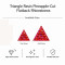 Wholesale Triangle Pineapple Resin Rhinestones | Flatback | Apparel & Accessories