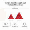Wholesale Triangle Pineapple Resin Rhinestones | Flatback | Apparel & Accessories