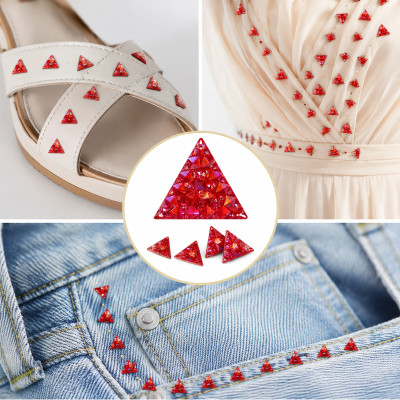 Wholesale Triangle Pineapple Resin Rhinestones | Flatback | Apparel & Accessories