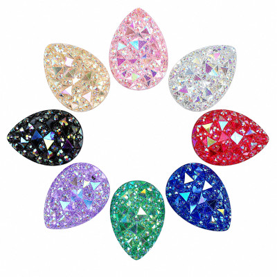 Wholesale Tear Drop Pineapple Resin Rhinestones | Flatback | Apparel & Accessories