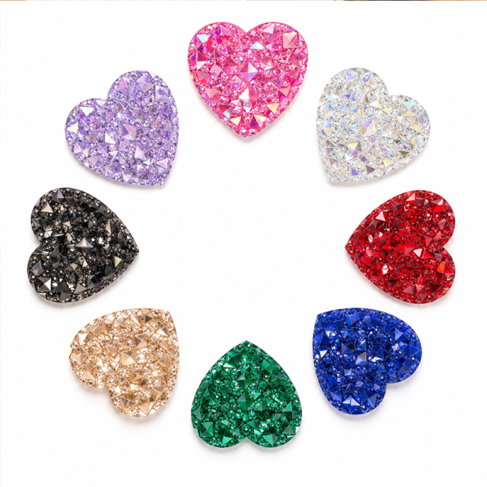 Wholesale Heart Pineapple Resin Rhinestones | Flatback | Apparel & Accessories