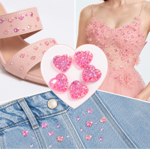 Wholesale Heart Pineapple Resin Rhinestones | Flatback | Apparel & Accessories