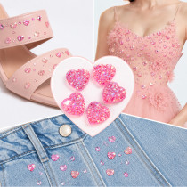 Wholesale Heart Pineapple Resin Rhinestones | Flatback | Apparel & Accessories