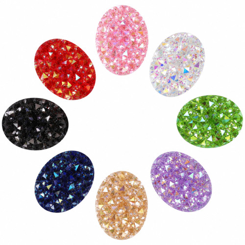 Wholesale Oval Pineapple Resin Rhinestones | Flatback | Apparel & Accessories