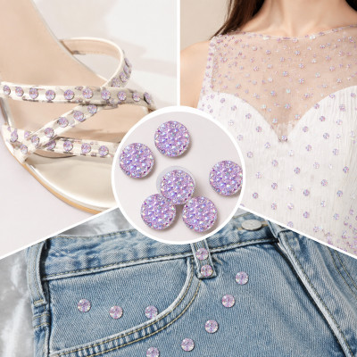 Wholesale Round Pineapple Resin Rhinestones | Flatback | Apparel & Accessories