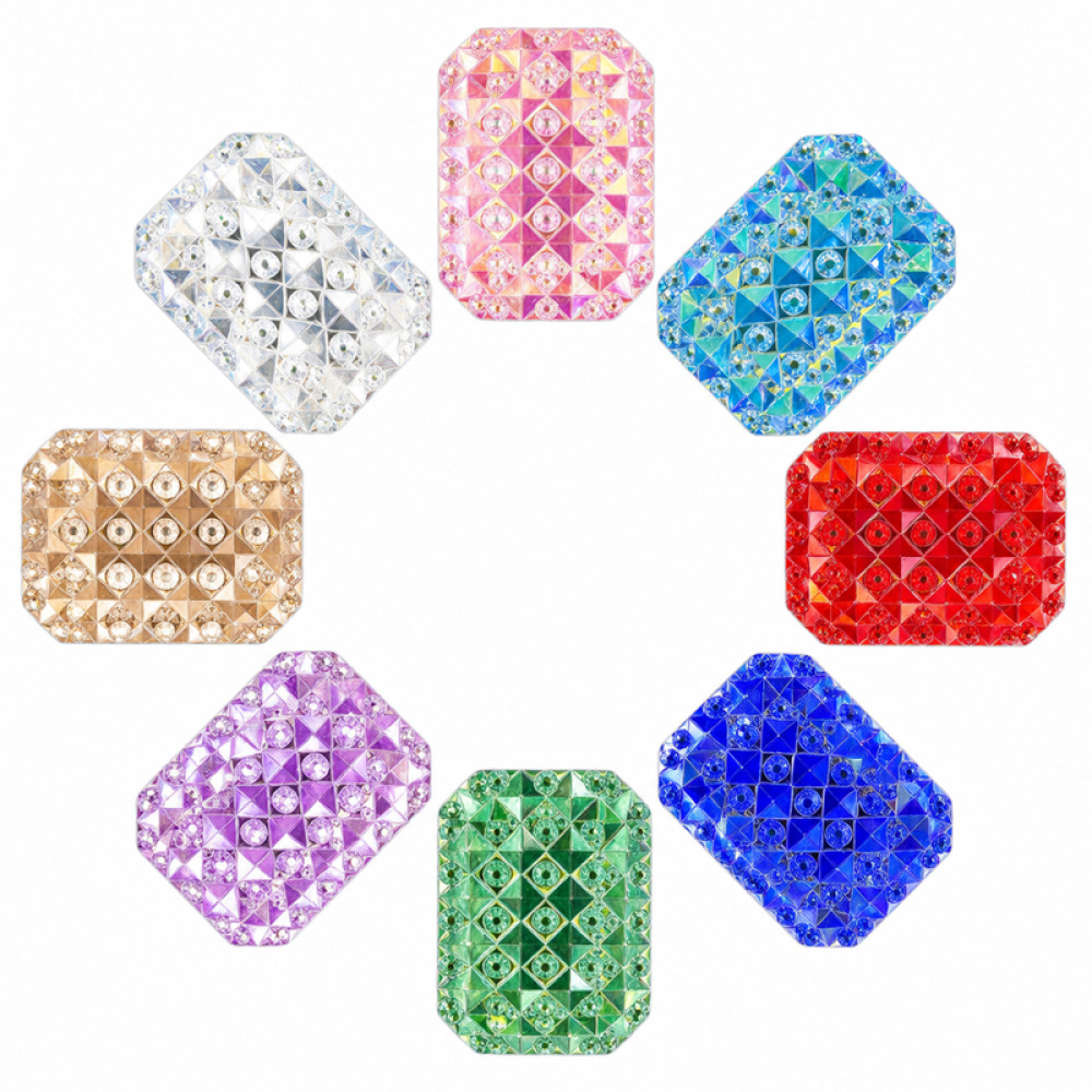 Wholesale Rectangle Pineapple Resin Rhinestones | Flatback | Apparel & Accessories