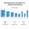 Wholesale Rectangle Pineapple Resin Rhinestones | Flatback | Apparel & Accessories