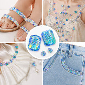 Wholesale Rectangle Pineapple Resin Rhinestones | Flatback | Apparel & Accessories