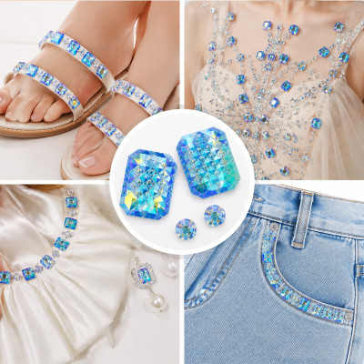 Wholesale Rectangle Pineapple Resin Rhinestones | Flatback | Apparel & Accessories