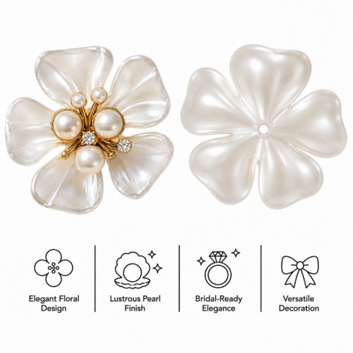 Wholesale Five-Petal Pearl Center Rhinestones | Apparel & Accessories | Z001