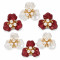 Wholesale Three-Petal Orchid Flower Rhinestones with Pearl Center | Apparel & Accessories | Z002