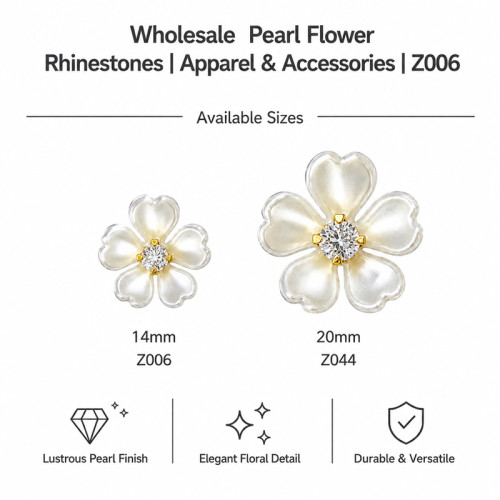 Wholesale Pearl Flower Rhinestones| Apparel & Accessories |Z006