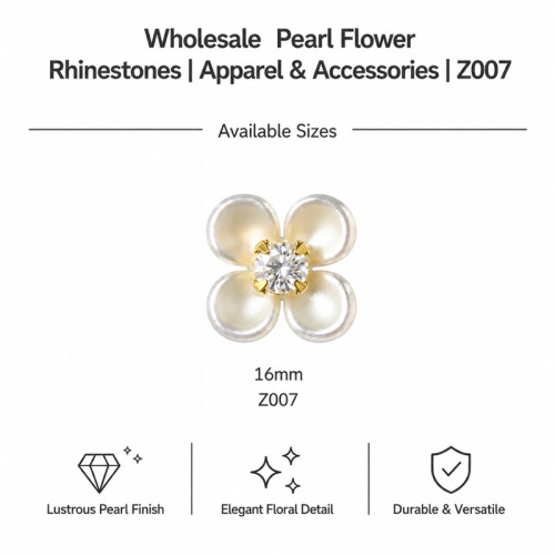 Wholesale Pearl Flower Rhinestones| Apparel & Accessories |Z007