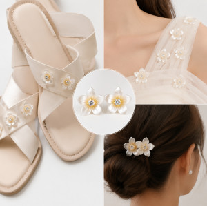 Wholesale Pearl Flower Rhinestones| Apparel & Accessories |Z012