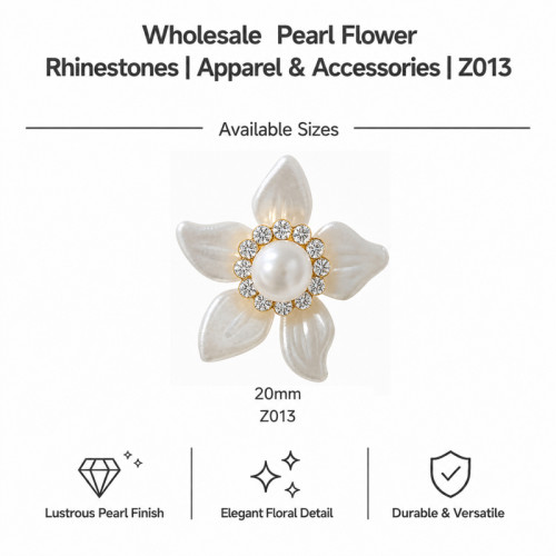Wholesale Pearl Flower Rhinestones| Apparel & Accessories |Z013