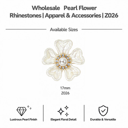 Wholesale Pearl Flower Rhinestones| Apparel & Accessories |Z026
