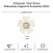 Wholesale Five-Petal Blossom Flatback Rhinestones with Pearl Center and Crystal Halo | Apparel & Accessories |Z026