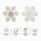 Wholesale Snowflake-Shaped Flatback Rhinestone Appliques with Crystal Center | Christmas & Holiday Decorations |Z028