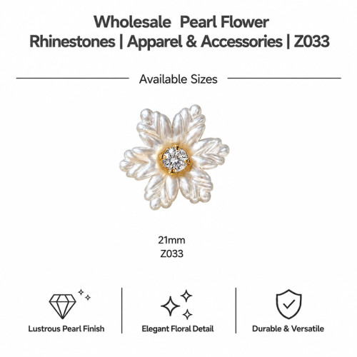 Wholesale Pearl Flower Rhinestones| Apparel & Accessories |Z033