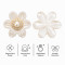 Wholesale Six-Petal Daisy Pearl Flower Flatback Rhinestones with Crystal Halo | Apparel & Accessories |Z038
