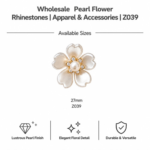 Wholesale Pearl Flower Rhinestones| Apparel & Accessories |Z039
