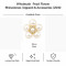 Wholesale Five-Petal Pearl Flower Flatback Rhinestones with Crystal Halo | Bridal & Summer Fashion |Z040