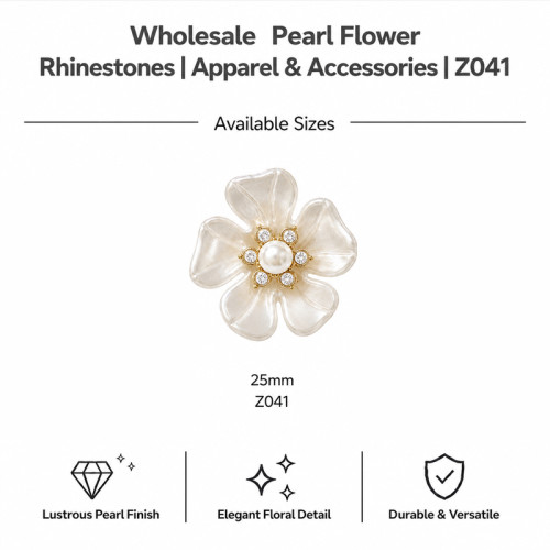 Wholesale Pearl Flower Rhinestones| Apparel & Accessories |Z041