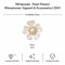 Wholesale Five-Petal Pearl Flower Flatback Rhinestones with Crystal Halo | Bridal & Summer Fashion |Z041