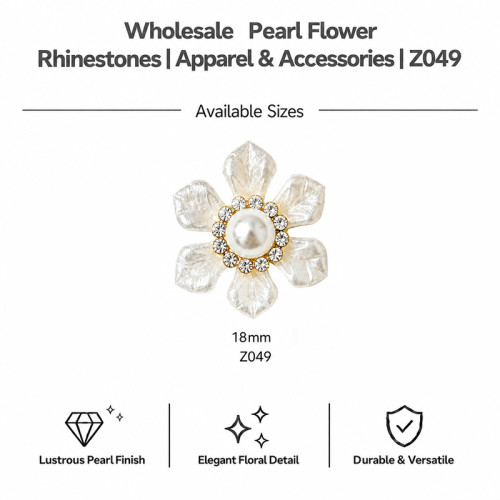 Wholesale Pearl Flower Rhinestones| Apparel & Accessories |Z049