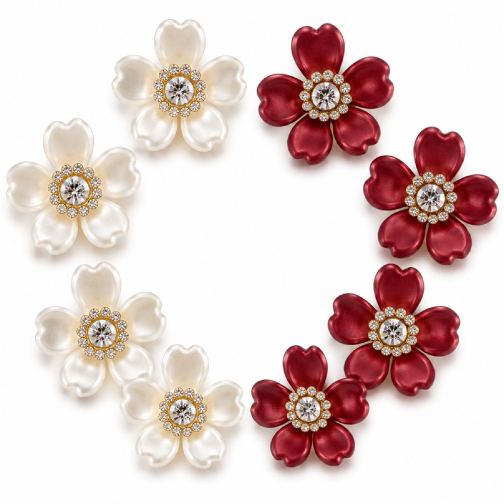 Wholesale Pearl Flower Rhinestones| Apparel & Accessories |Z052