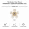 Wholesale Five-Petal Heart-Petal Flower Flatback Rhinestones with Crystal Halo | Elegant Bridal & Fashion Accessories |Z052