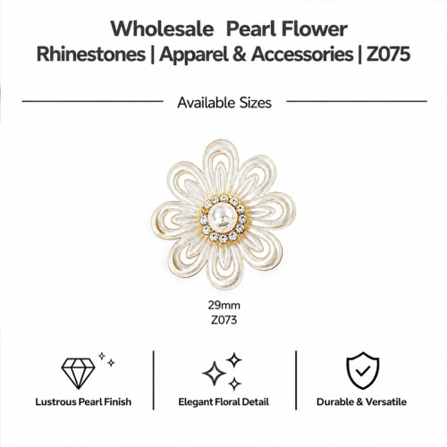 Wholesale Pearl Flower Rhinestones| Apparel & Accessories |Z073