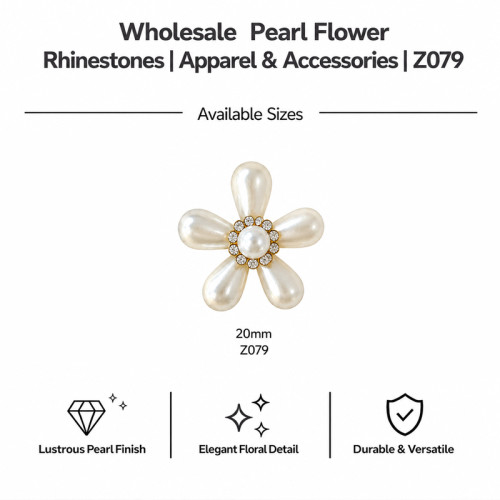Wholesale Pearl Flower Rhinestones| Apparel & Accessories |Z079