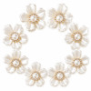 Wholesale Elegant Five-Petal Pearl Flower Rhinestones with Crystal Halo | Bridal Fashion Accessories |Z081