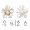 Wholesale Elegant Five-Petal Pearl Flower Rhinestones with Crystal Halo | Bridal Fashion Accessories |Z081