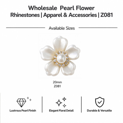Wholesale Pearl Flower Rhinestones| Apparel & Accessories |Z081